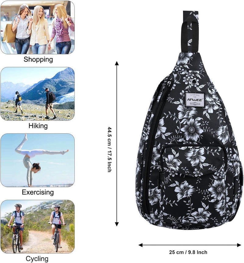 HAWEE Backpack Sling for Women Anti-Water Crossbody Bag Inclined Adjustable Pack | Casual, Adjustable Strap, Water Repellent, for Travel/Sport - Image 5